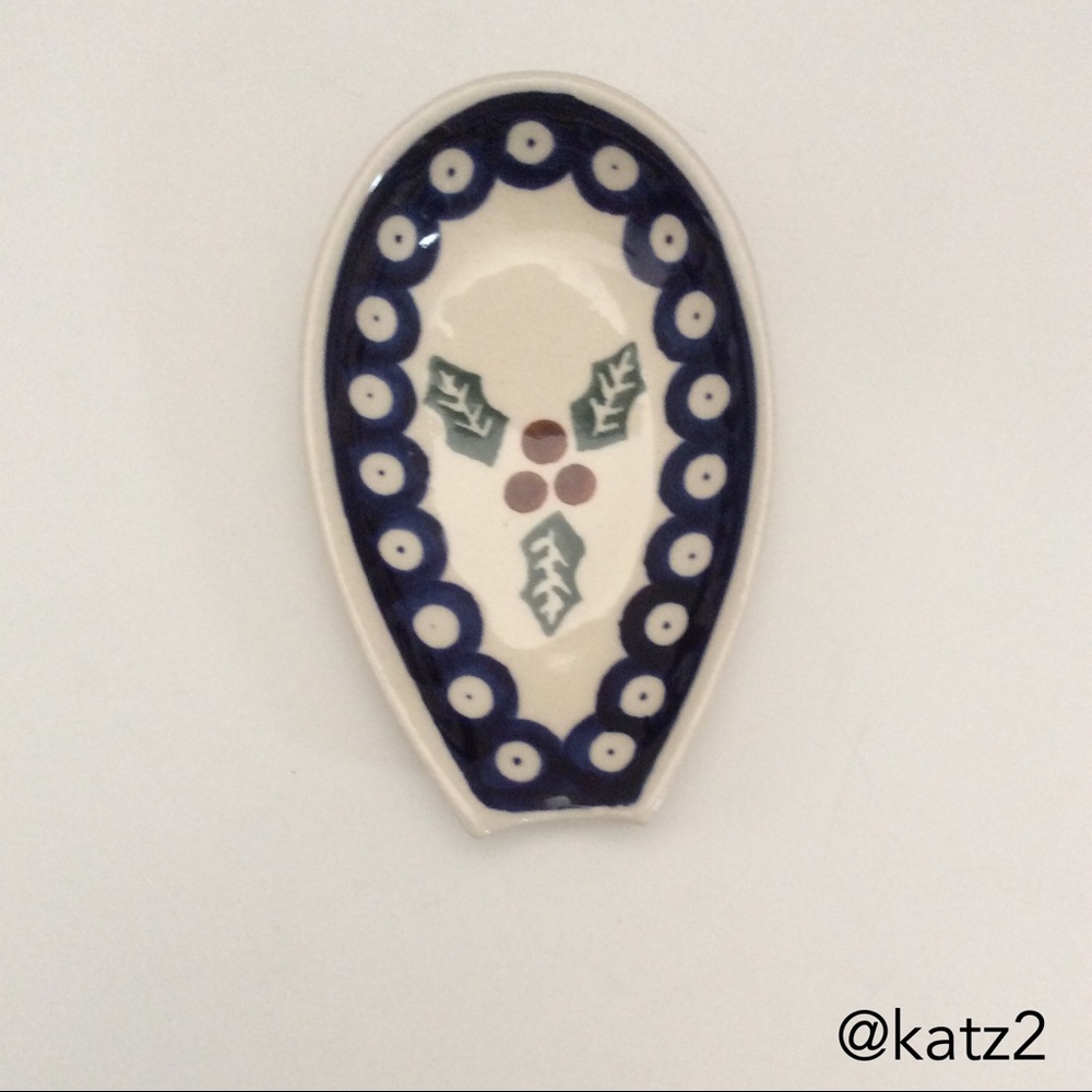 Boleslawiec Polish Pottery Spoon Rest NWOT